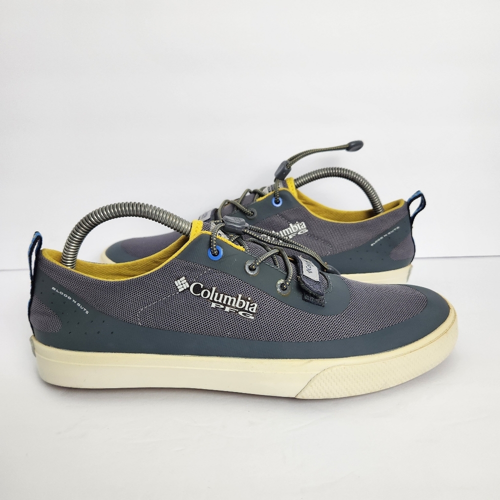 Columbia Dorado Mens 8.5 Gray Performance Fishing Gear Slip On Shoes BM4615-033